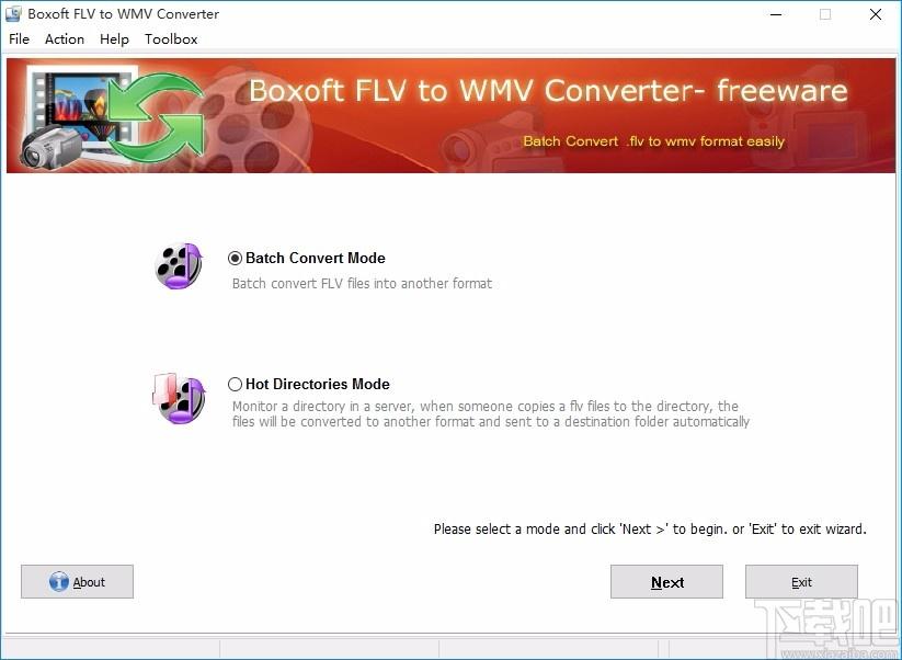 Boxoft Free FLV to WMV Converter下载,FLV到WMV转换器