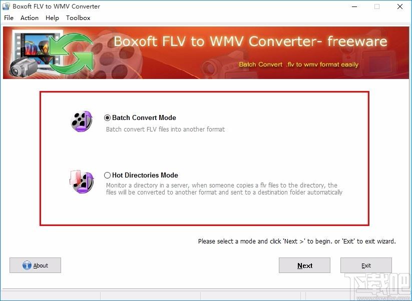 Boxoft Free FLV to WMV Converter下载,FLV到WMV转换器