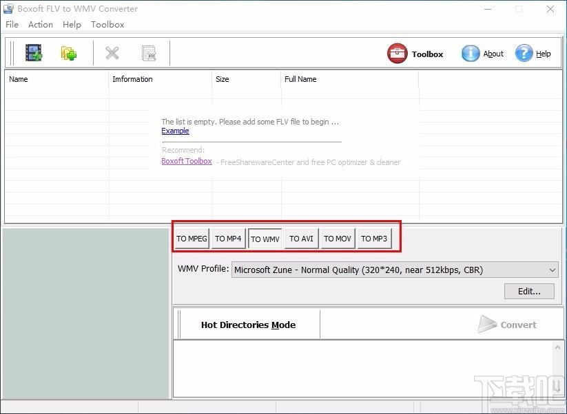 Boxoft Free FLV to WMV Converter下载,FLV到WMV转换器
