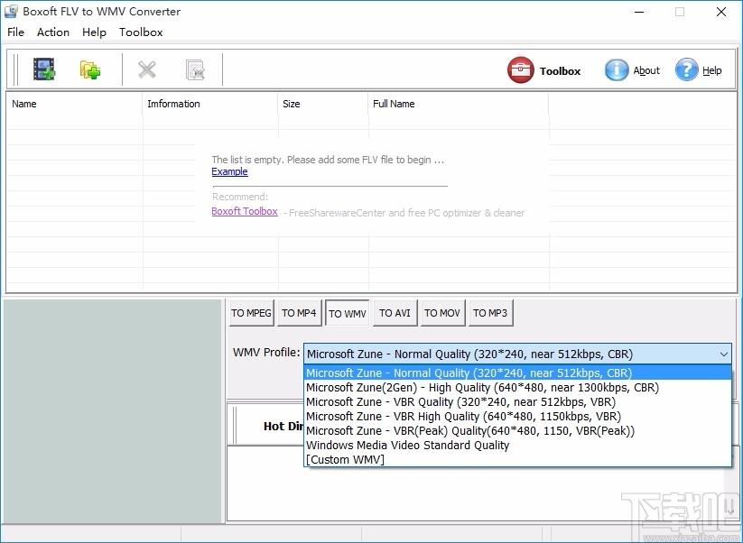 Boxoft Free FLV to WMV Converter下载,FLV到WMV转换器